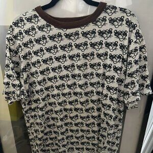Supreme Pink Panther All Over Print Tee Shirt Size Large Brown Collar Authentic